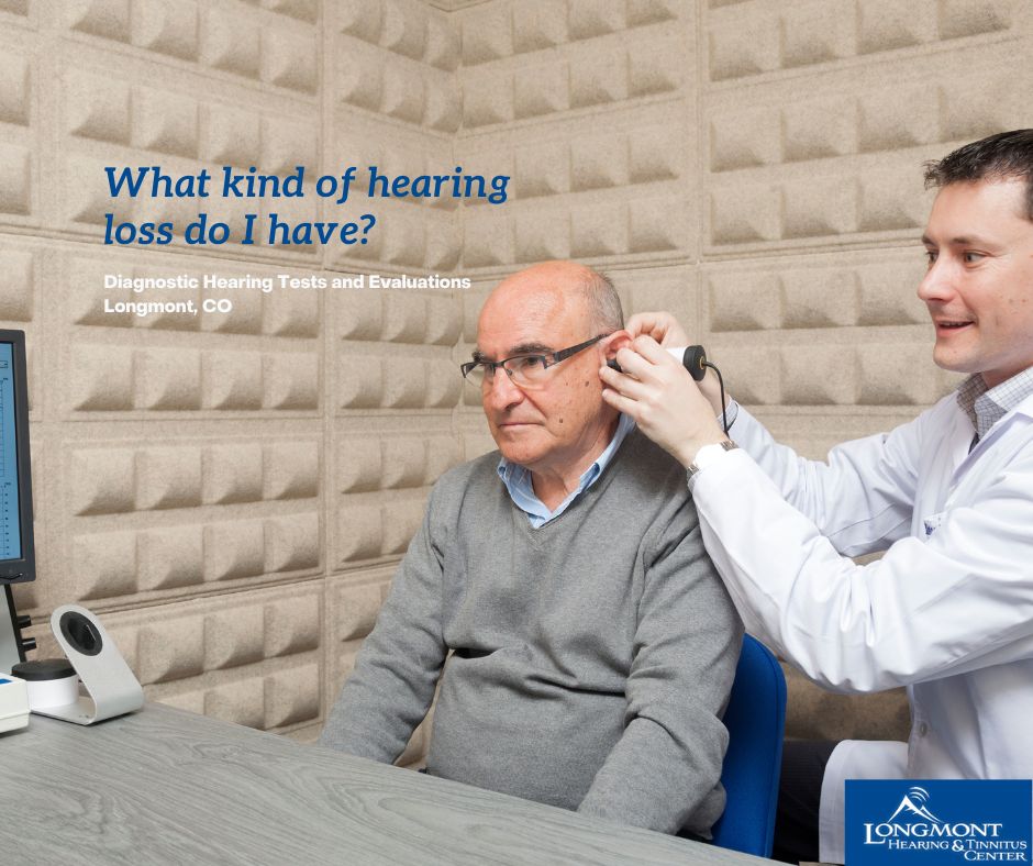 elderly man on a hearing test